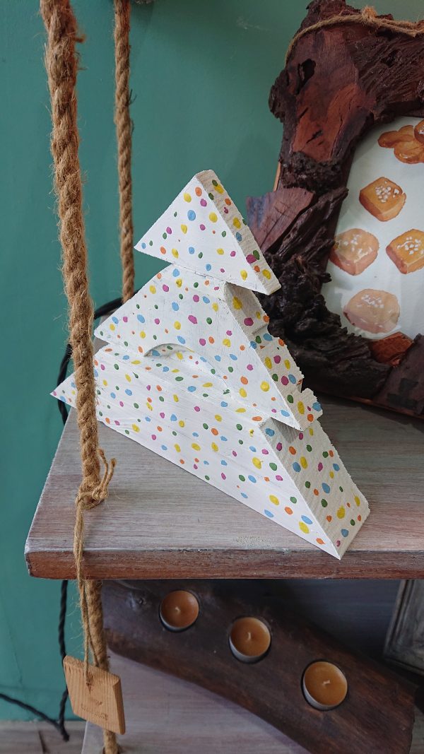 Repurposed wood Christmas tree decoration - Image 2