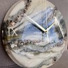 Resin art marble affect clock. - Image 2