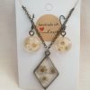 Vintage White Flowers Jewelry Set - Image 2