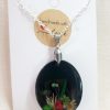 Pendant With Flowers - black - Image 2
