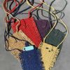 Raffia mini bag