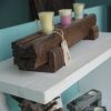 Hand crafted, rustic triple candle stand - Image 3