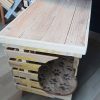 Two-tier rustic style, recycled wood cat bed - Image 4