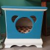 Repurposed bedside drawers cabinet pet bed