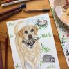 Custom PAWTRAIT illustration of your pet