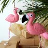 Pink Flamingo ornaments from Cyprus. Felt flamingo. - Image 4