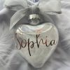 Personalized feathered bauble. New baby, wedding keepsake. - Image 3