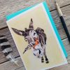 Donkey and Hoopoe Bird Greeting Card - Image 2