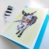 Donkey and Hoopoe Bird Greeting Card - Image 3
