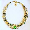 Glass Pearls Necklace "Orbit"