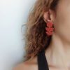 Cinnamon statement polymer clay dangle earrings - Image 2