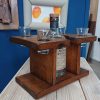 Handmade single bottle/ 4 shot glass display piece - Image 8