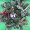 Pebble Ornaments On Wood Slices - Image 15