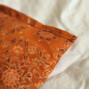 yogion Lavender eye pillow orange gold botanical detail
