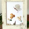 A lovely scene with a butterfly, snail, and flowers, made with seaglass and seashells, perfect as a unique gift! - Image 8