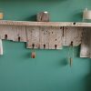Rustic wall mounted coat rack and shelf - Image 3