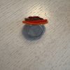 Bright Adjustable Felt Ring - Orange