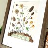 Seaglass and pebble art