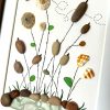 Seaglass and pebble art