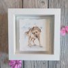 Wet dog watercolour painting