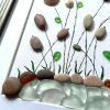 Seaglass and pebble art