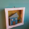 Framed old wood house art - Image 4