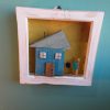 Framed old wood house art - Image 2
