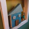 Framed old wood house art - Image 7