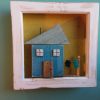 Framed old wood house art