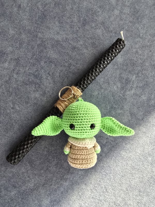 Baby Yoda Easter Candle