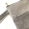 Handmade Spring Summer Clutch Bag – Beige And Brown Zipped Pouch With Wristlet   - Image 2