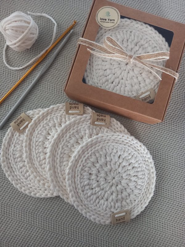 Cotton Coasters, Set of 4