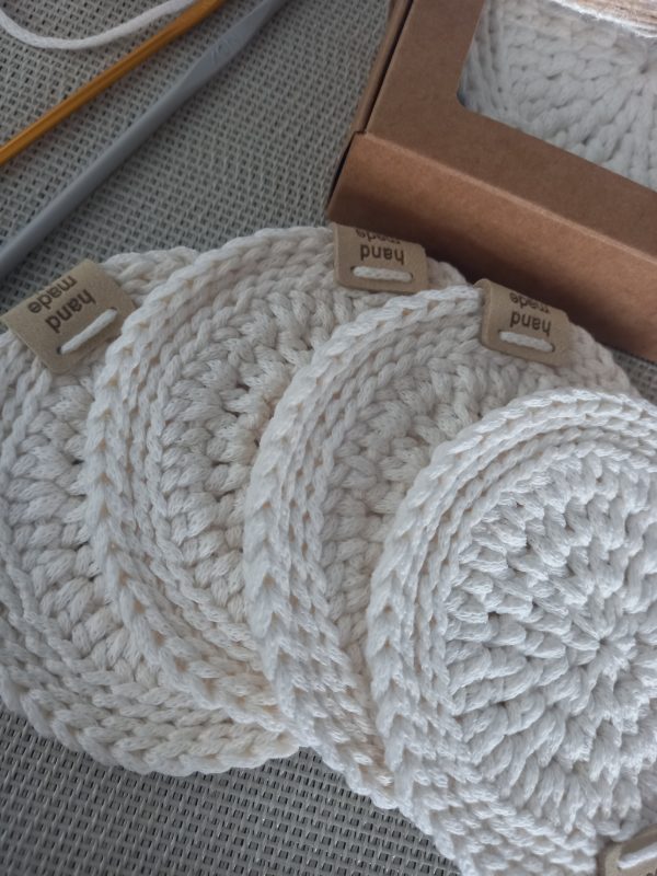 Cotton Coasters, Set of 4 - Image 2