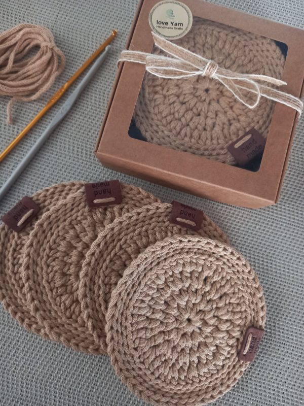 Cotton Coasters, Set of 4