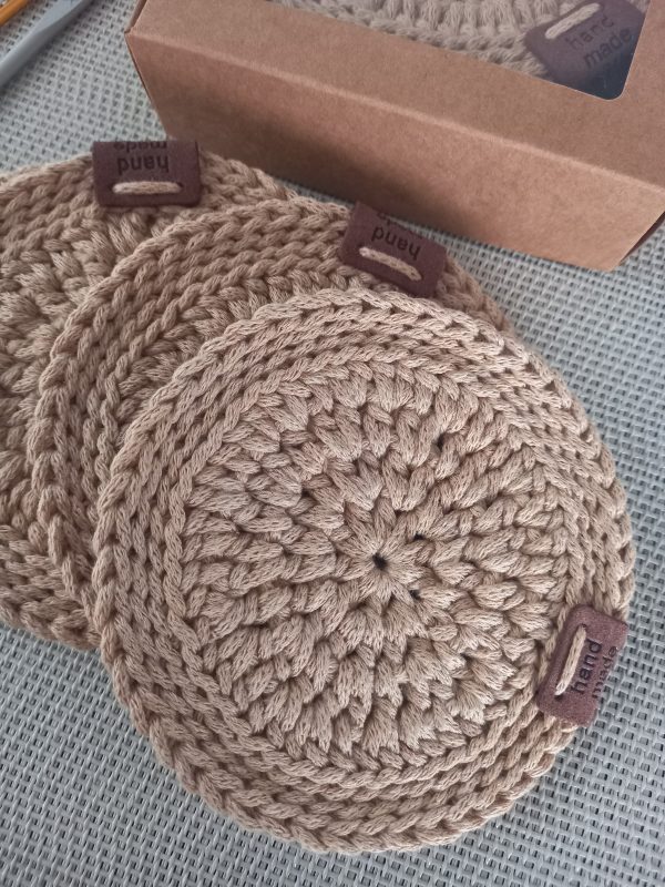 Cotton Coasters, Set of 4 - Image 2