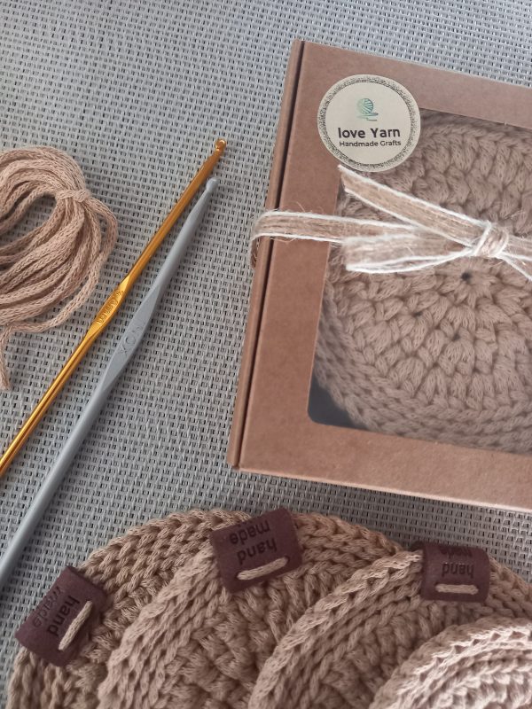 Cotton Coasters, Set of 4 - Image 4