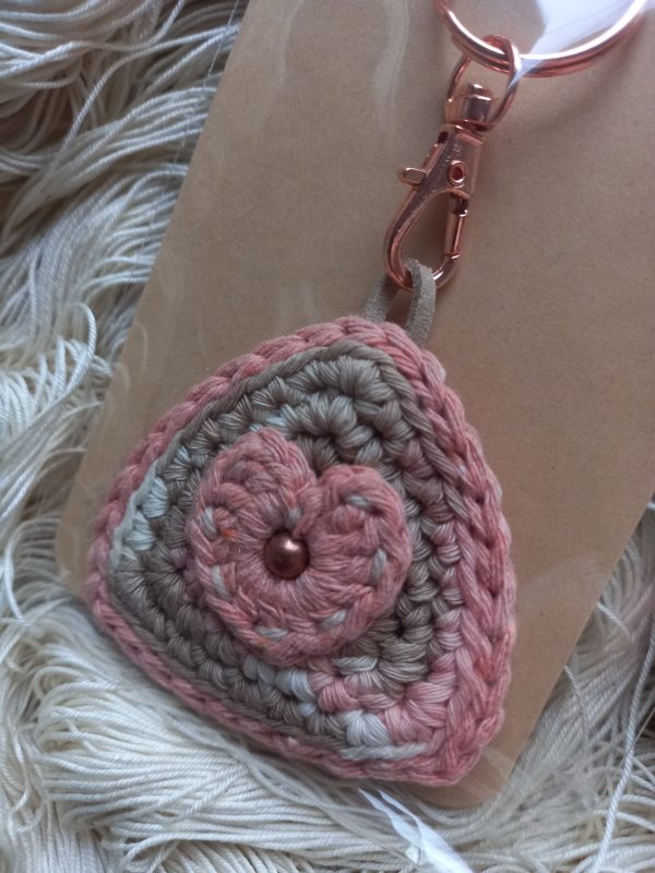 Crochet Heart Keychain, keyring! - Image 3