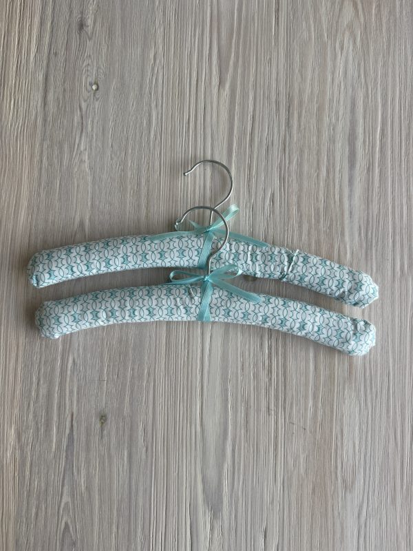 Handmade Kids Padded Hangers - Soft Fabric Baby Clothes Hangers with Bows - Nursery Closet Organizer - Baby Shower Gift Idea - Image 2