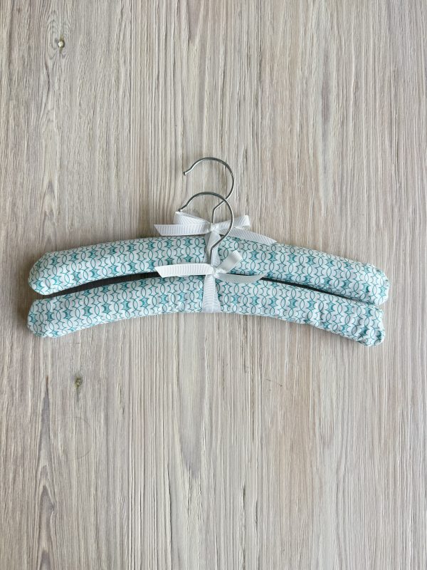 Handmade Kids Padded Hangers - Soft Fabric Baby Clothes Hangers with Bows - Nursery Closet Organizer - Baby Shower Gift Idea - Image 3