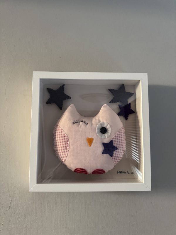 Cute Felt Owl Wall Art