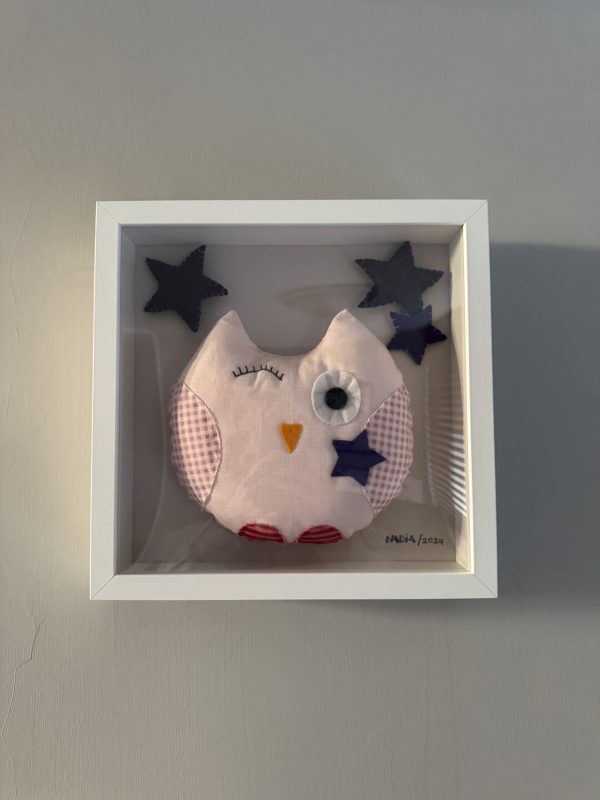 Cute Felt Owl Wall Art