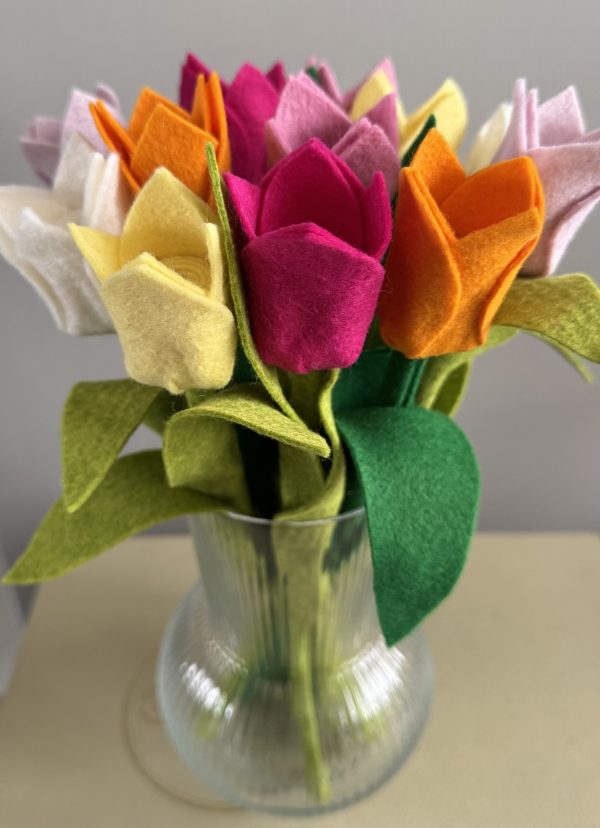 Handmade Felt Tulip -6 colours available - Image 14