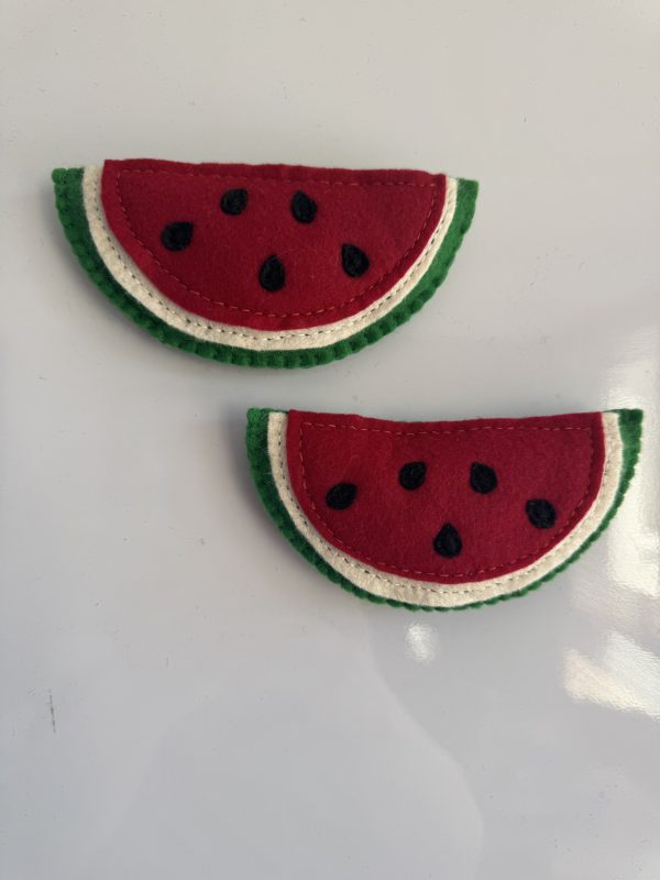 Playful Felt Watermelon Magnet - Image 2