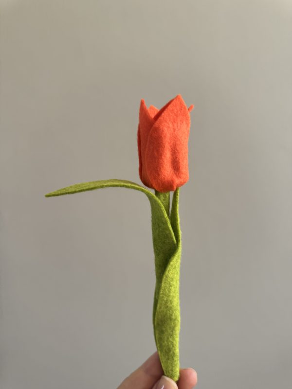 Handmade Felt Tulip -6 colours available