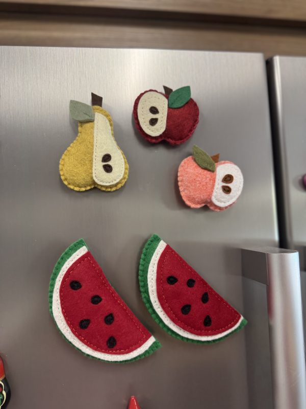 Playful Felt Watermelon Magnet - Image 4