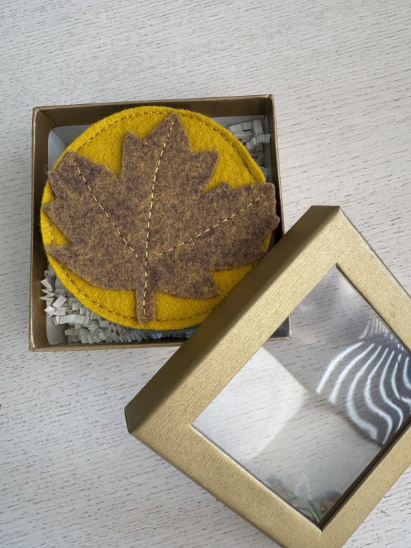 Charming Felt 'Leaf' Coasters - Set of 4 - Image 6
