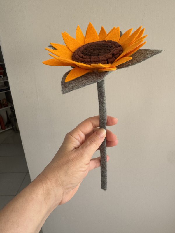 Vibrant Handmade Felt Sunflower -2 types