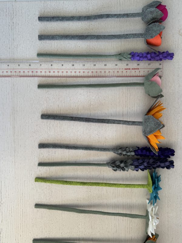 Handmade Felt Rose Bud - 3 colours available - Image 12