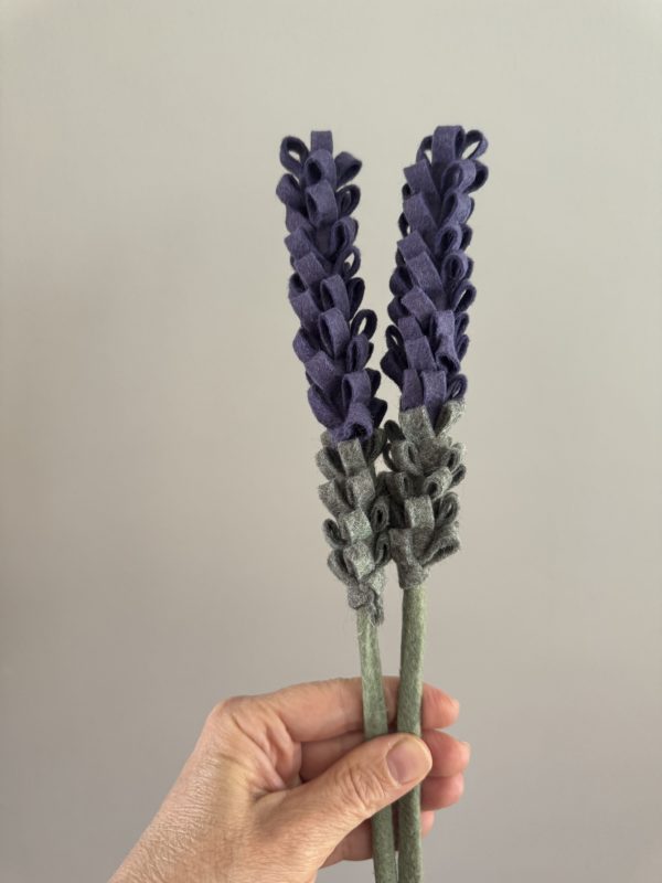 Handmade Felt Lavender Stem - 3 colours available - Image 8