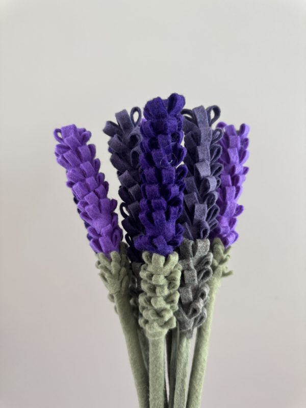 Handmade Felt Lavender Stem - 3 colours available - Image 5